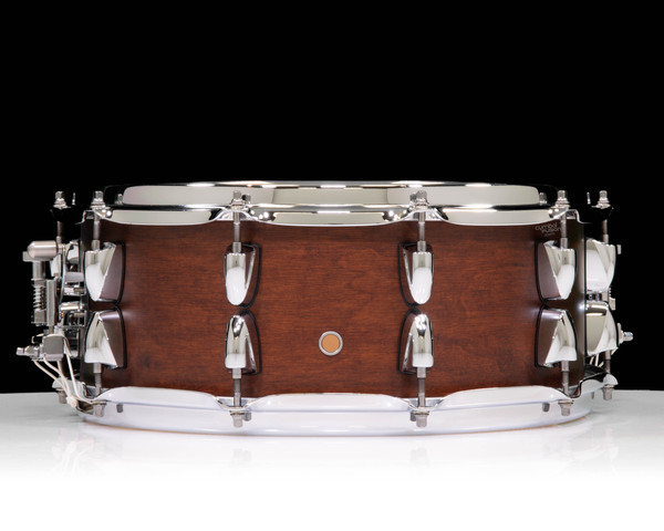 Yamaha Tour Custom 14”x5.5” Maple Snare Drum – Chocolate Satin back view