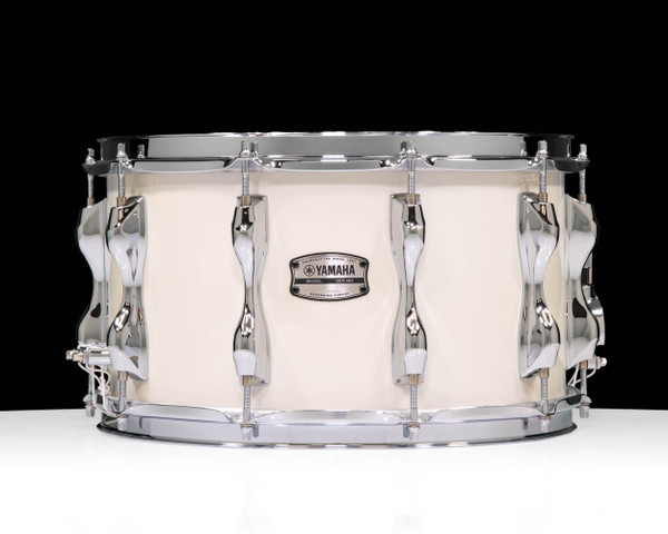 Yamaha Recording Custom Wood Snare Drum 14”x8” – Polar White (RBS-1480PWH) front view
