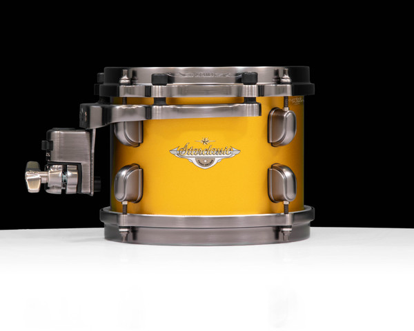 Tama Starclassic Maple 6”x8” Tom – Satin Aztec Gold Metallic w/ Smoked Black Nickel Hardware (MAT0806USAM) front view