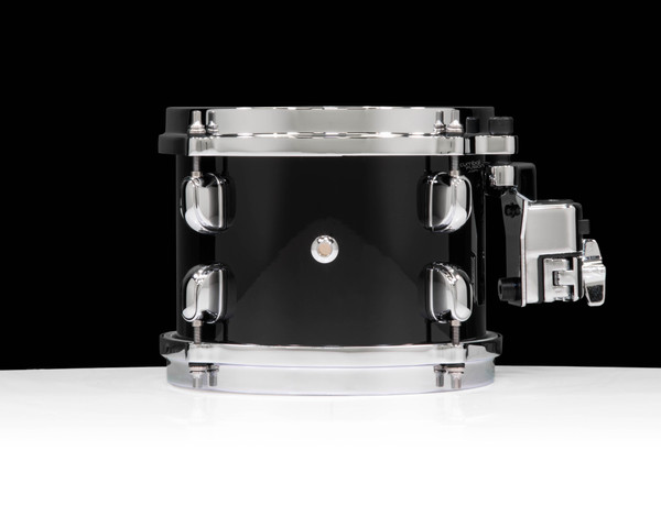 Tama Starclassic Maple 6”x8” Tom – Piano Black w/ Chrome Hardware (MAT0806PBK) back view