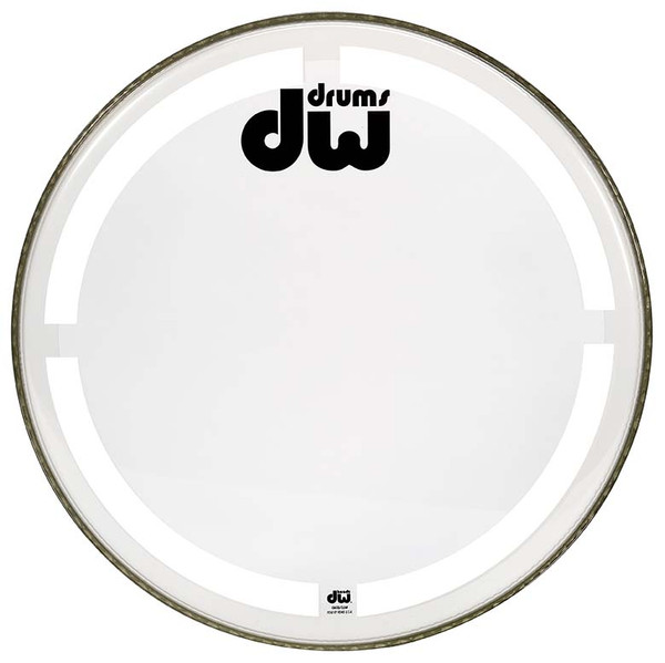 DW Coated Clear Head 18 Kick Drum