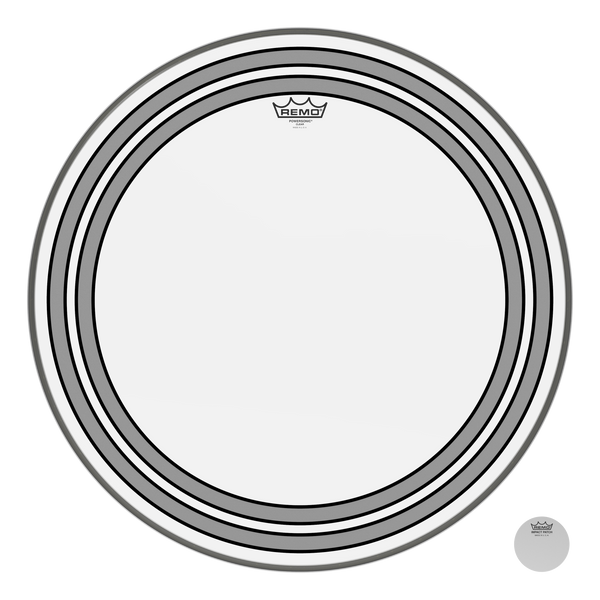 Remo Powersonic Clear Bass Drumhead, 24"