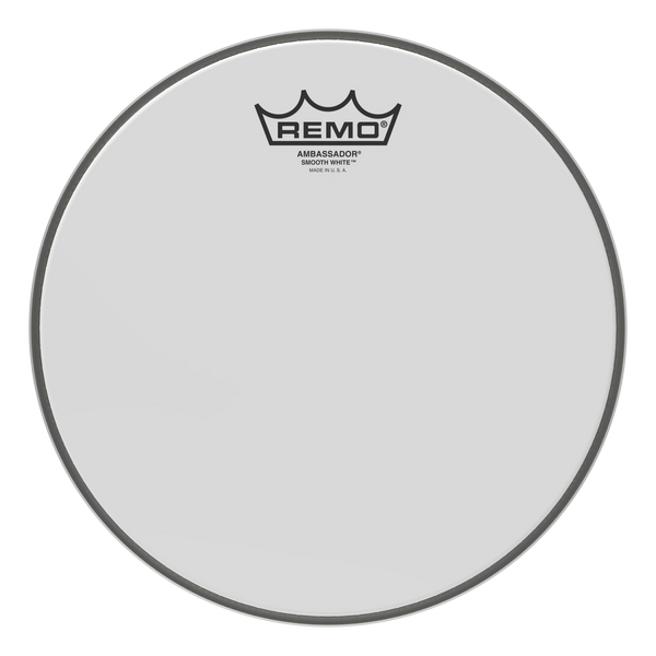 Remo Ambassador Smooth White Drumhead, 10"