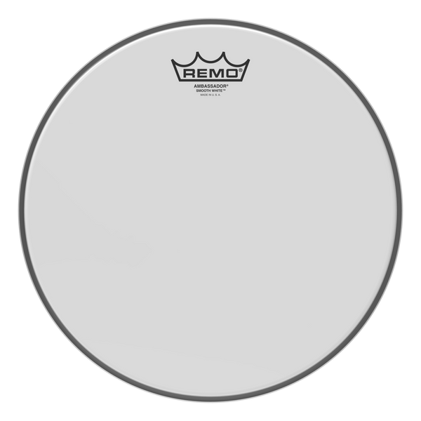 Remo Ambassador Smooth White Drumhead, 12"