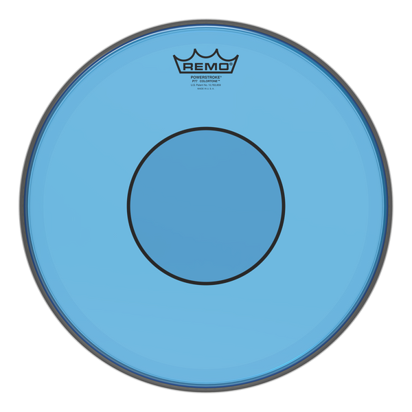 Remo Powerstroke 77 Colortone Blue Drumhead, 13"