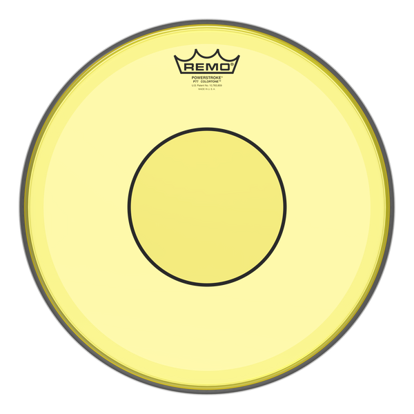 Remo Powerstroke 77 Colortone Yellow Drumhead, 13"