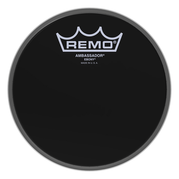 Remo Ambassador Ebony Drumhead, 6"