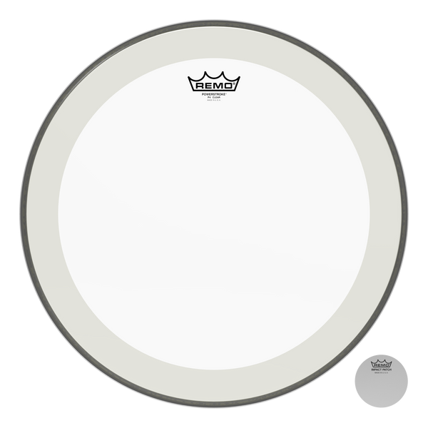 Remo Powerstroke P4 Clear Bass Drumhead, 18"