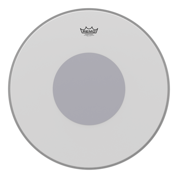 Remo Powerstroke P3 Coated Black Dot Bass Drumhead - Bottom Black Dot, 22"