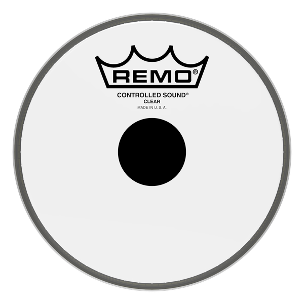 Remo Controlled Sound Clear Black Dot Drumhead - Top Black Dot, 6"