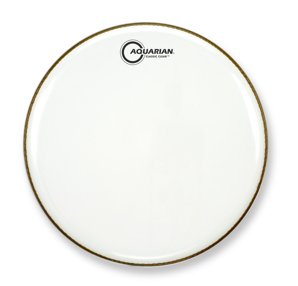 Aquarian Classic Clear White Video Gloss 14 inch resonant drumhead product image