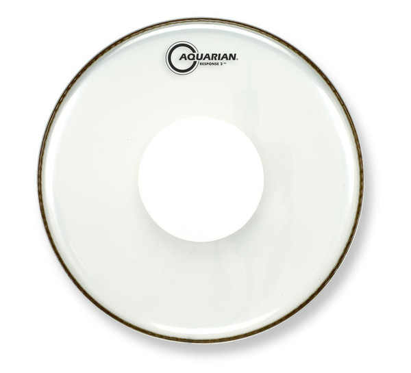 Aquarian Response 2 Clear Drumhead with Power Dot 16" product image