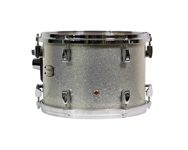 Used Yamaha Absolute Hybrid Maple Toms 13x9 Silver Sparkle back view