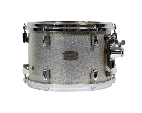 Used Yamaha Absolute Hybrid Maple Toms 13x9 Silver Sparkle front view