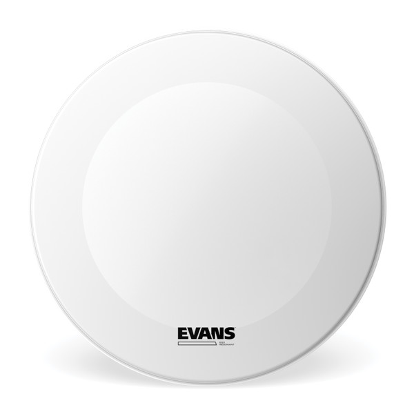 Evans EQ3 Resonant Coated White Bass Drum Head, No Port, 22 Inch product image