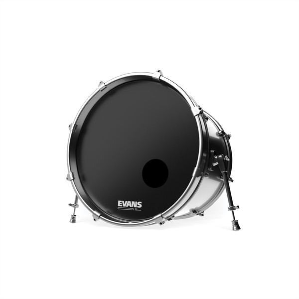 Evans EQ3 Resonant Black Bass Drum Head, 24 Inch product image