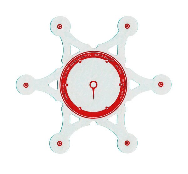 Slug Bbr-Batter Badge 5.35 Diameter, Red, Heavy Duty Impact Pad product image