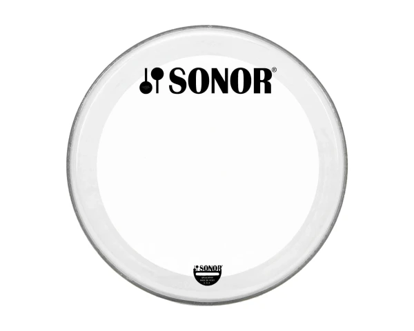 Sonor 20" Clear Remo Powerstroke 3 Bass Drum Head with Logo
