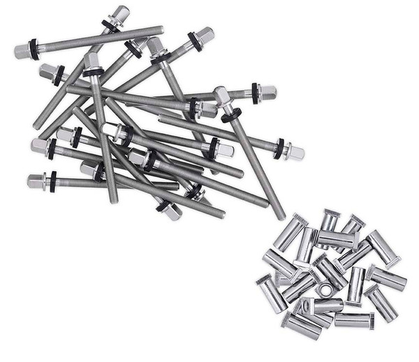 DW True Pitch 50 Tension Rods with Receiver Nuts for 6" Deep Snare Drums - 20 Pack product image