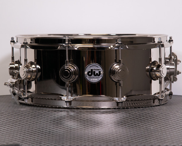 Used DW Collector's Series 5.5x14 Black Nickel over Brass Snare Drum