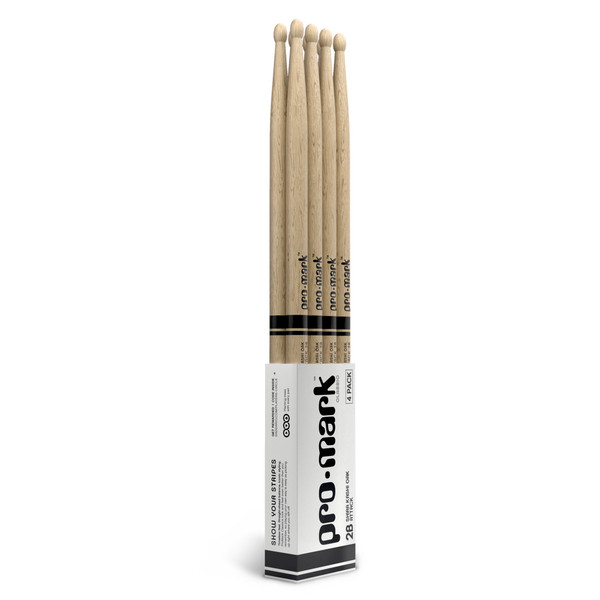 Promark Classic Attack 2B Shira Kashi Oak Drumstick, Oval Tip, 4-Pack product image