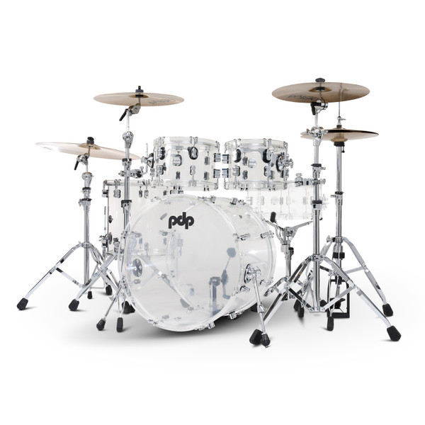 PDP Concept Acrylic 4-Piece Kit - Clear with Chrome Hardware product image
