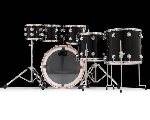 DW Collector's Series SSC Maple Kit -  Gloss Black back view