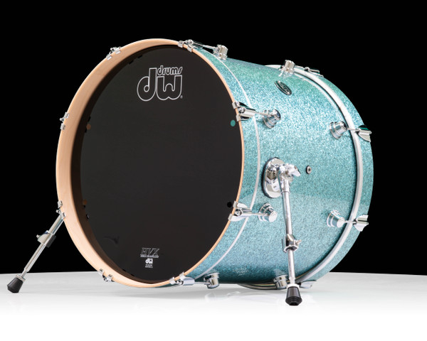 DW Performance Series 16x20 Bass Drum - Aqua Glass back view