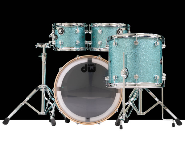 DW Performance Series 4-Piece Shell Pack - Aqua Glass 10/12/16/22