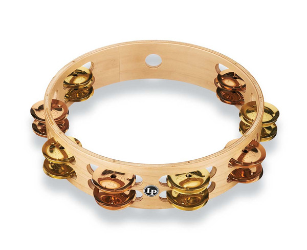LP Pro 10 Inch Double Row Tambourine - Brass/Bronze Hybrid product image
