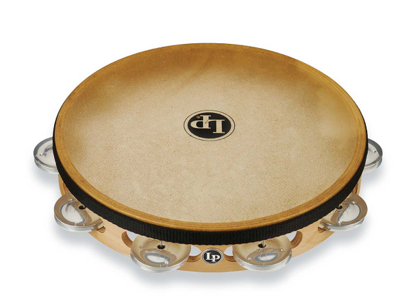 LP Pro 10 Inch Single Row Headed Tambourine - Aluminum product image