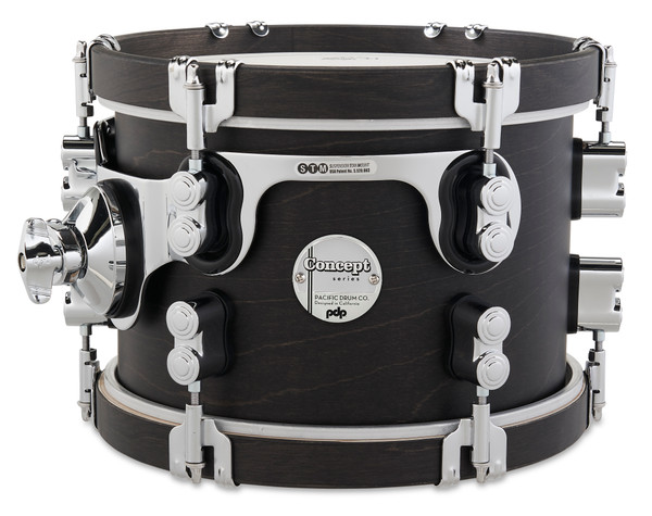 PDP Concept Classic 7x10 Ebony Stain Tom with Ebony Stain Hoops product image