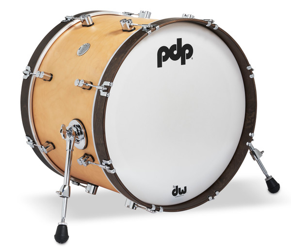 PDP Concept Classic 14x20 Natural Stain Kick Drum with Walnut Stain Hoops product image