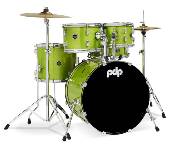 PDP Center Stage Electric Green Sparkle Drum Set Drum Set product image