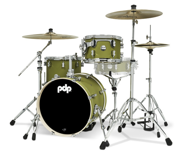 PDP Concept Maple Series 3-Piece Bop Shell Pack, Satin Olive product image