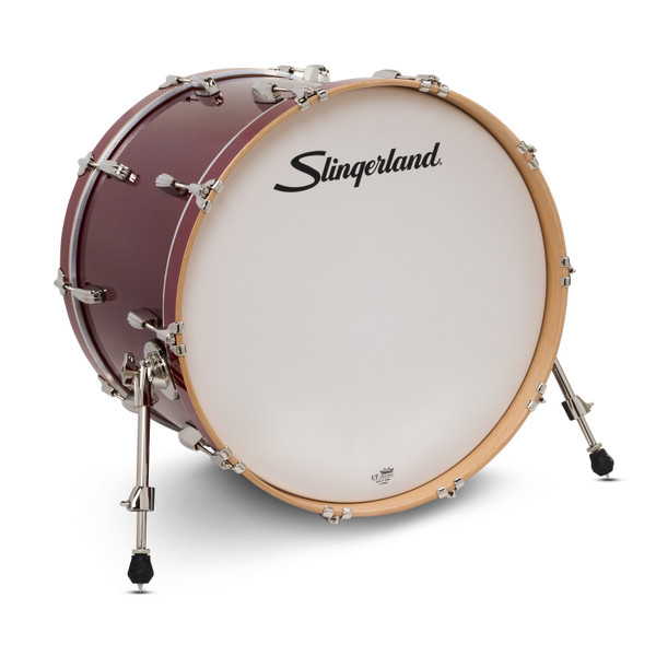 Slingerland Studio King Bass Drum, 16x22", Royal Crimson Lacquer product image