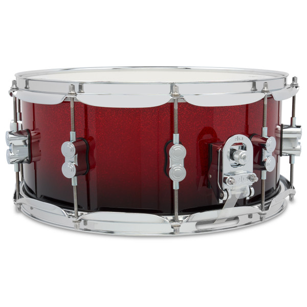 PDP Concept Maple 6.5x14 Red to Black Fade Lacquer Snare product image
