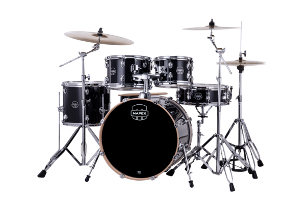 Mapex Venus 5 Piece Fusion Complete Setup Black Galaxy Sparkle product image