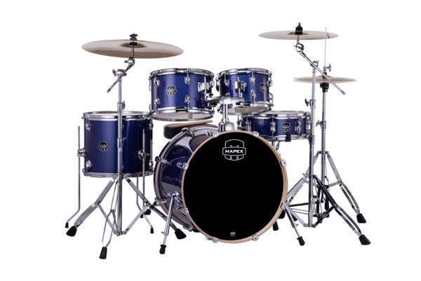 Mapex Venus 5 Piece Fusion Complete Setup Blue Sky Sparkle product image
