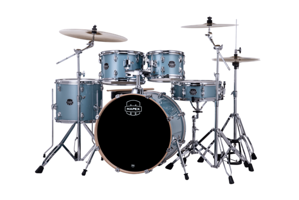 Mapex Venus 5 Piece Fusion Complete Setup Aqua Blue Sparkle product image