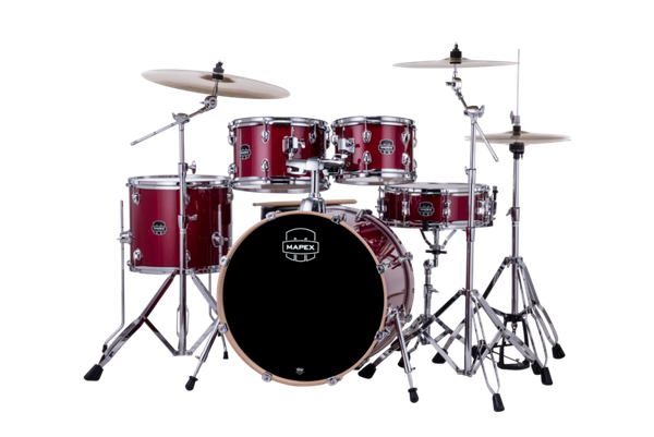 Mapex Venus 5 Piece Fusion Complete Setup Crimson Red Sparkle product image