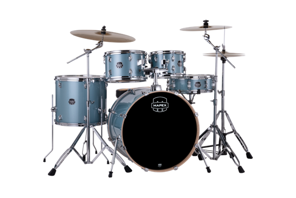 Mapex Venus 5 Piece Rock Complete Setup Aqua Blue Sparkle product image