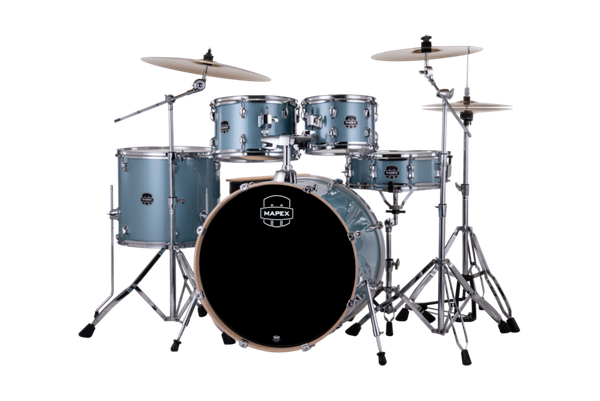 Mapex Venus 5 Piece Rock Complete Setup Aqua Blue Sparkle product image