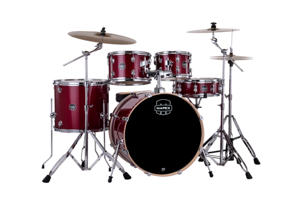 Mapex Venus 5 Piece Rock Complete Setup Crimson Red Sparkle product image