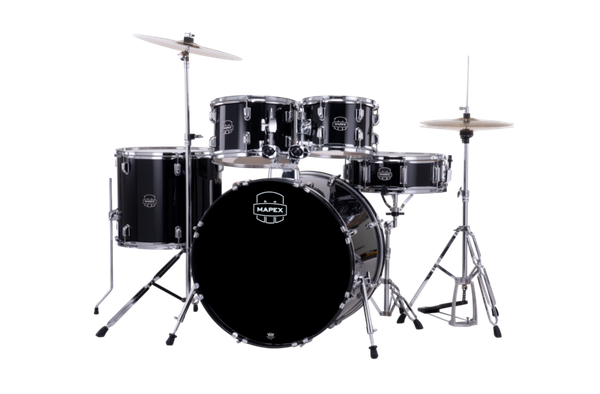 Mapex Comet 5 Piece Complete Setup 22" Bd Dark Black product image