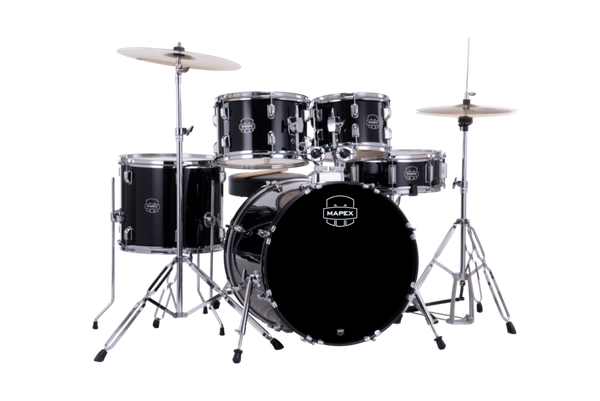Mapex Comet 5 Piece Complete Setup 20" Bd Dark Black product image