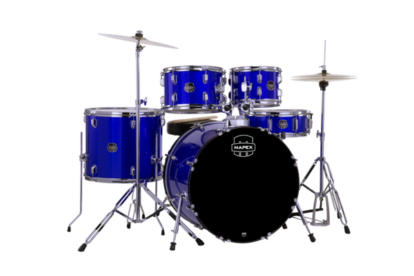 Mapex Comet 5 Piece Complete Setup 22" Bd Indigo Blue product image
