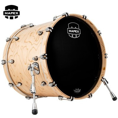 Mapex Saturn VI Bass Drum 20x16 (Without Bass Drum Mount) - Exotic Natural Burl
