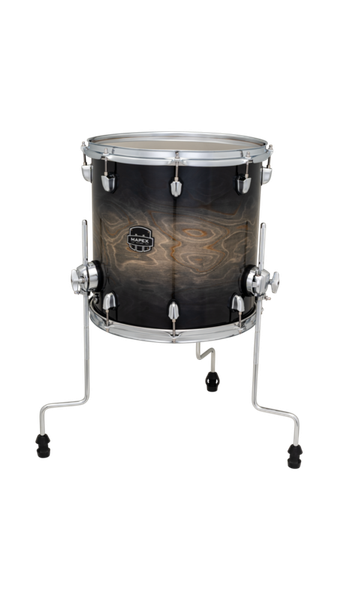 Mapex Saturn VI 14 In. X 14 In. Floor Tom Black Ink Burst product image