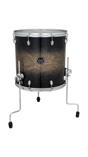 Mapex Saturn VI 16 In. X 16 In. Floor Tom Black Ink Burst product image
